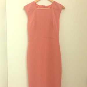 Banana Republic pink fitted dress